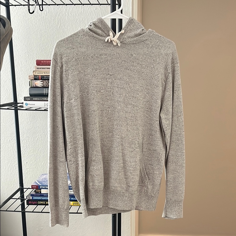 Gray J.Crew Hooded Men's Sweater